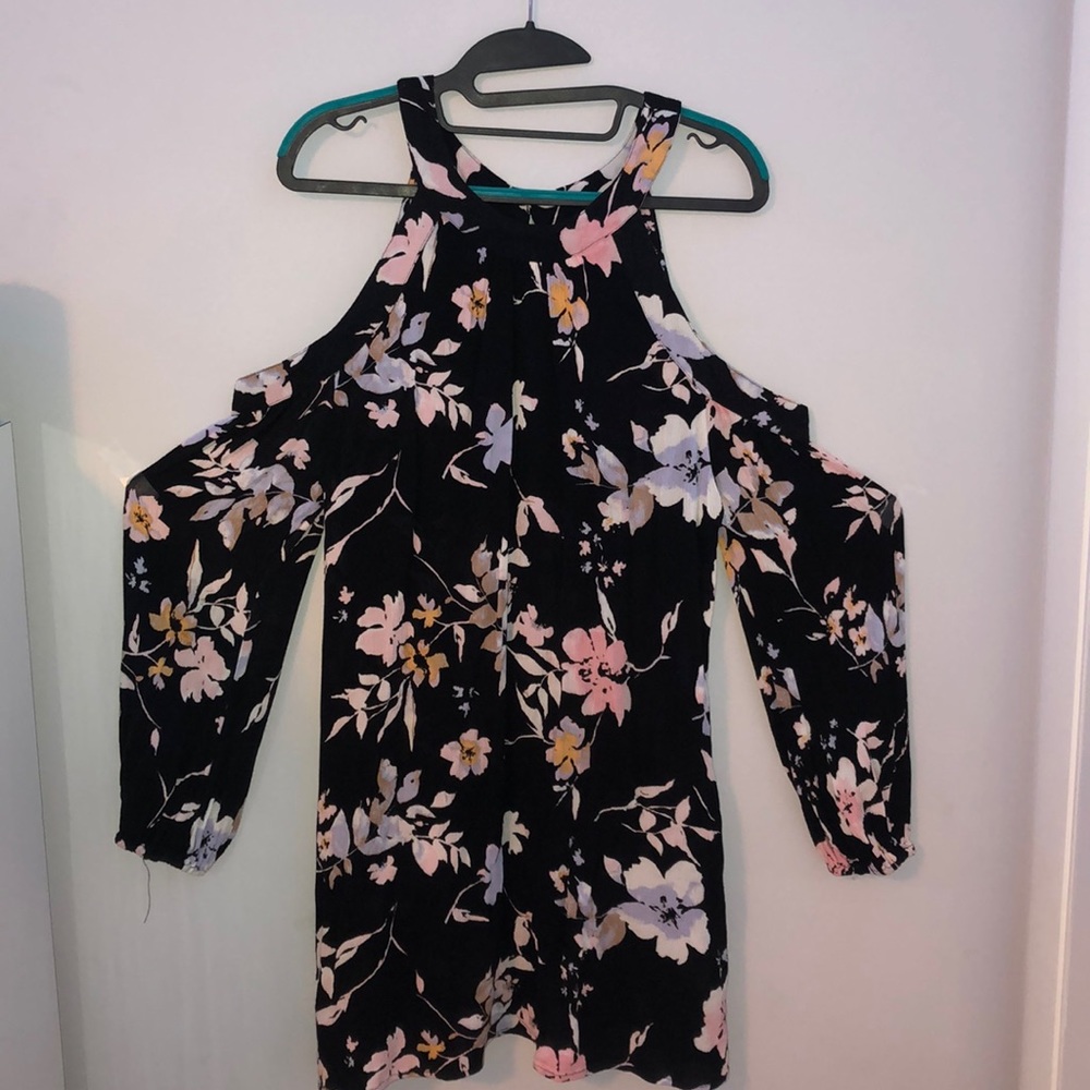 Band of Gypsies black floral patterned dress